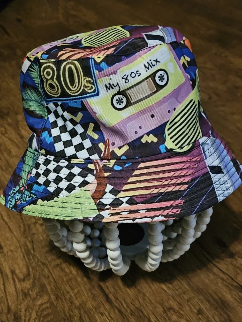 80s Retro Graphic Bucket Hat-Unisex Reversible Multicolor
